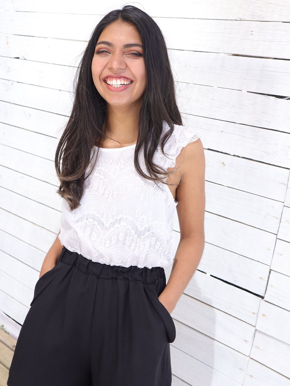 Enterito Curto Black White · Talla <XS