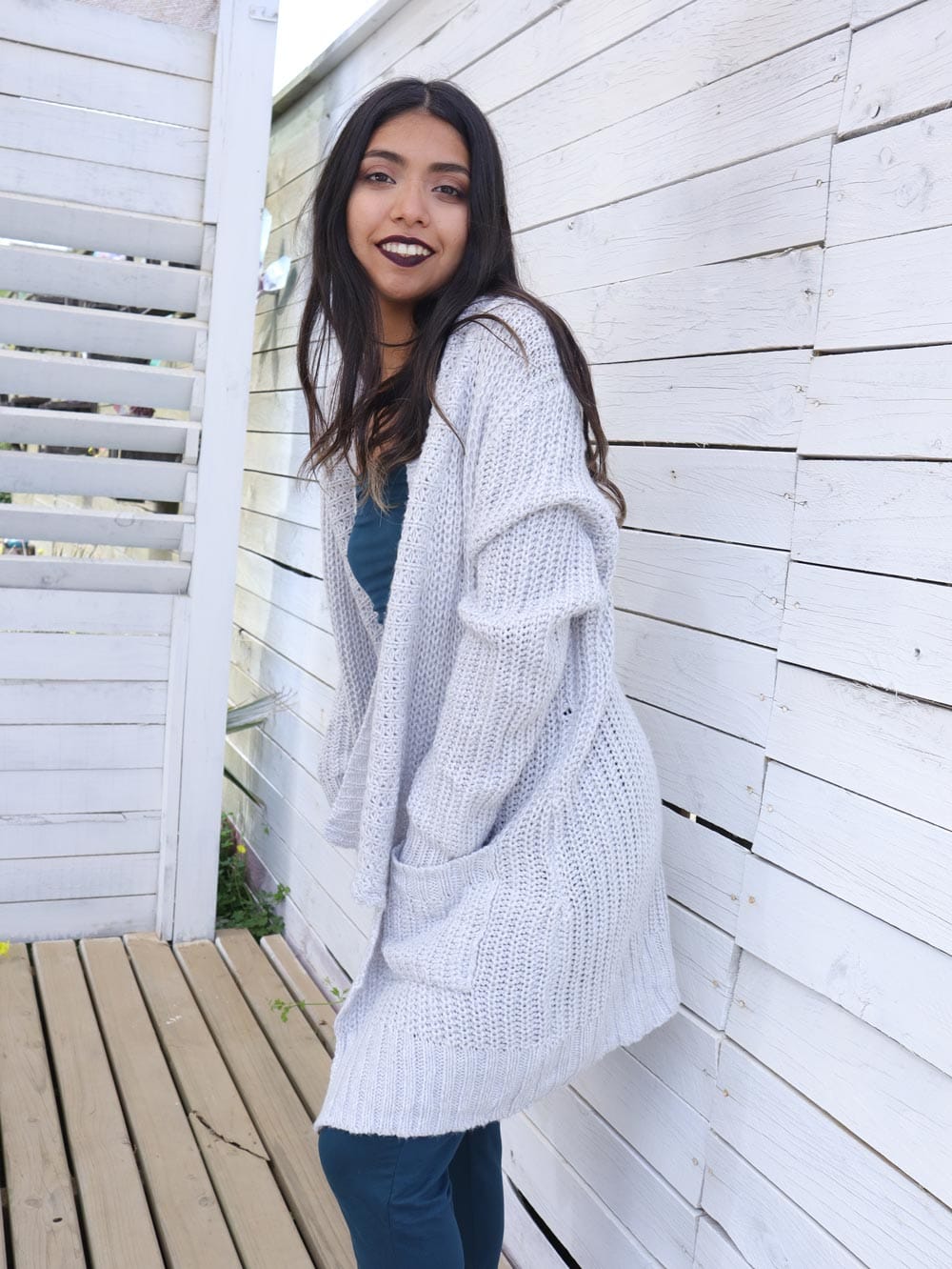 Cardigan de Punto Grueso