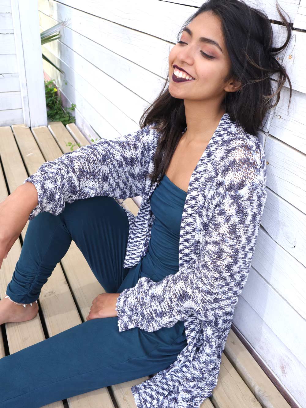 Peacocks — Cardigan en Melange · Talla L
