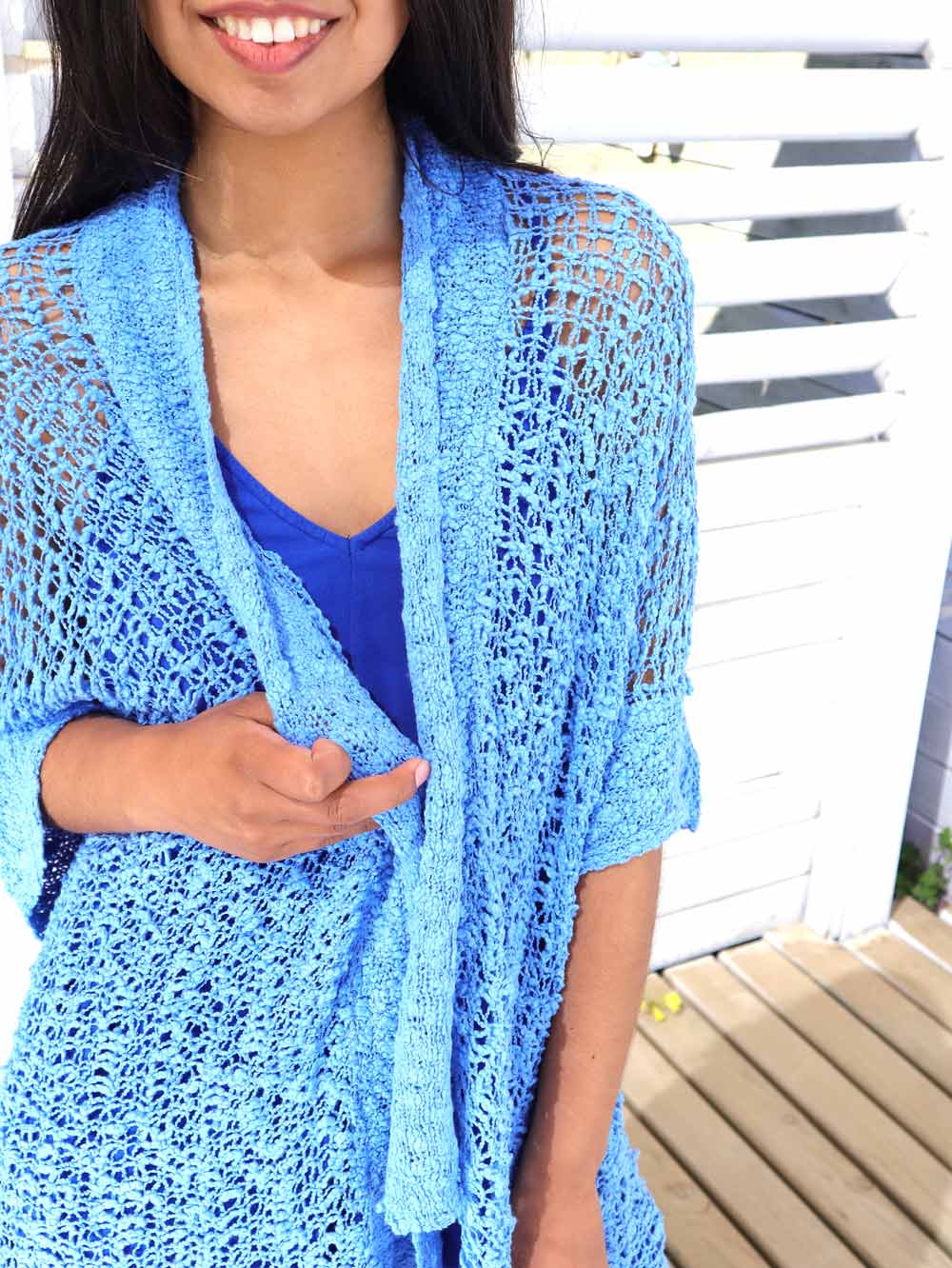 Cardigan de Punto Calado