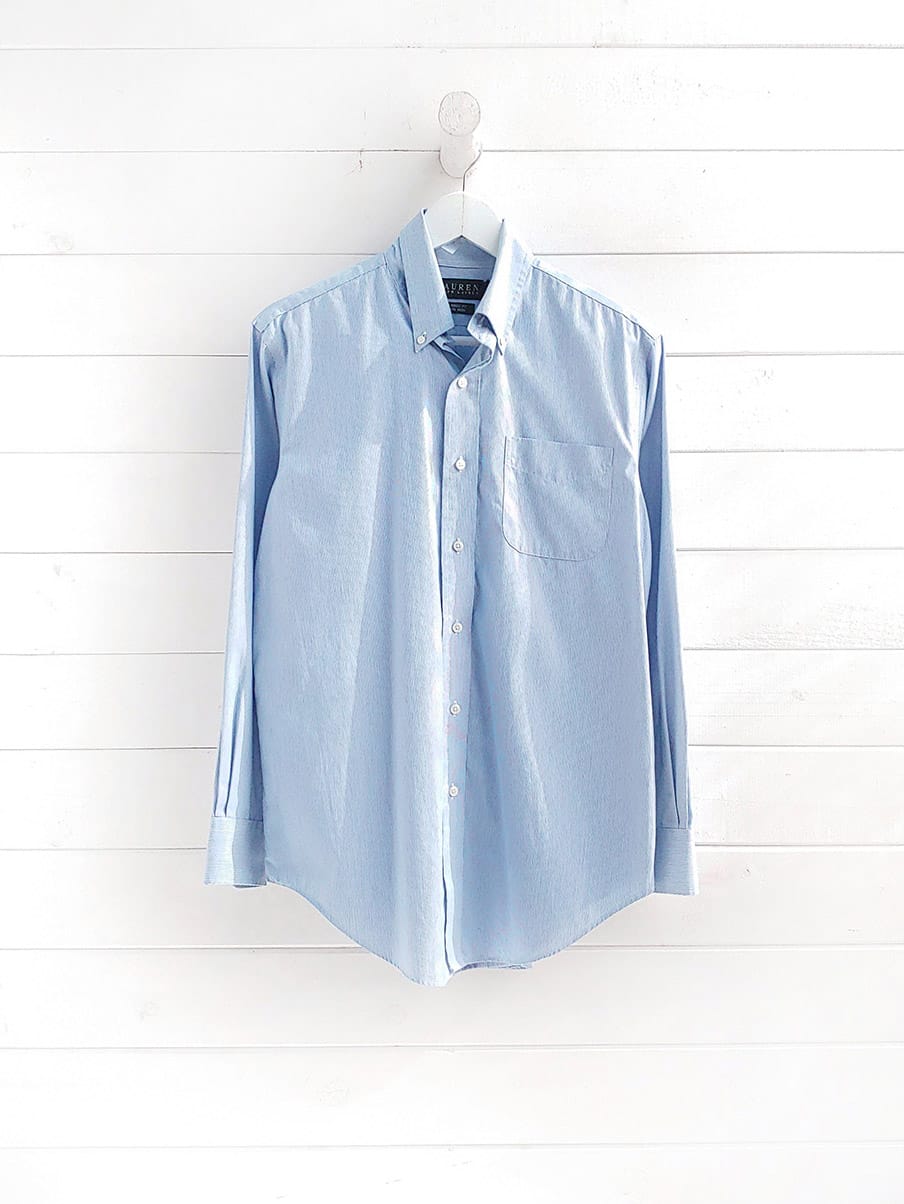 Ralph Lauren — Corte Usual Non Iron · Talla L