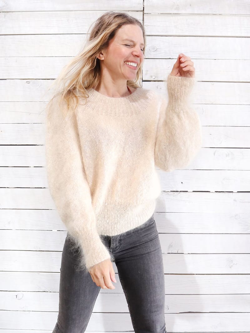 Vintage Sweter Lanudo de Punto · Talla M
